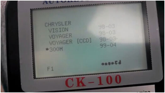 CK100 programmer Chrysler key