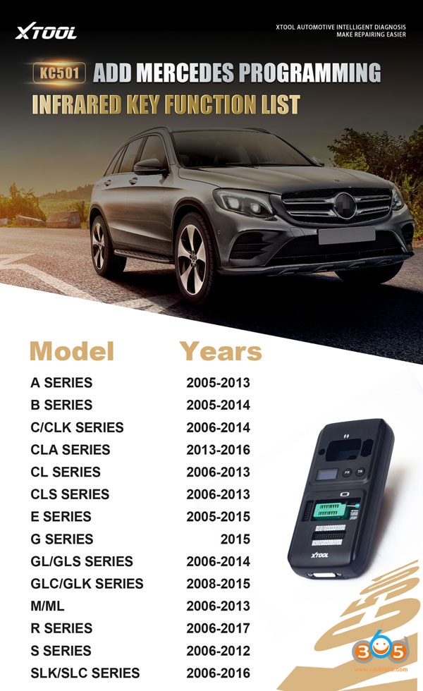 Xtool Kc501 Adds Mercedes