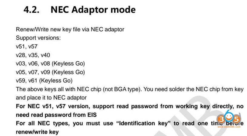 Nec Adaptor Mode 02