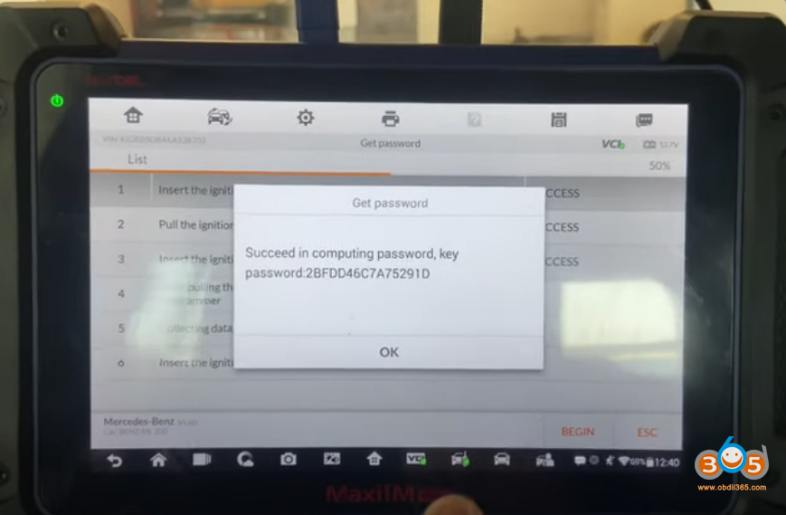 Autel Im608 Benz Ml350 W164 Add Key 13