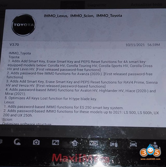 IM608 Toyota Update 1