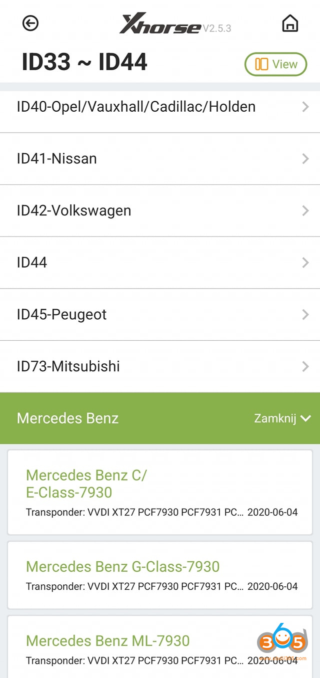 W163 Mercedes-Benz ML-Class Key Programming
