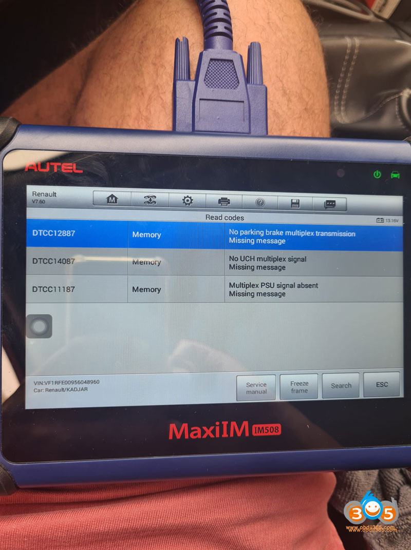 Autel IM508 Renault Kadjar 3