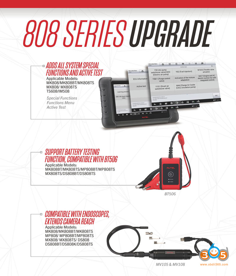Autel 808 Series Update
