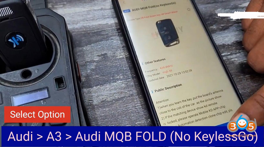 Audi A3 Mqb 2016 Key Xtool 3