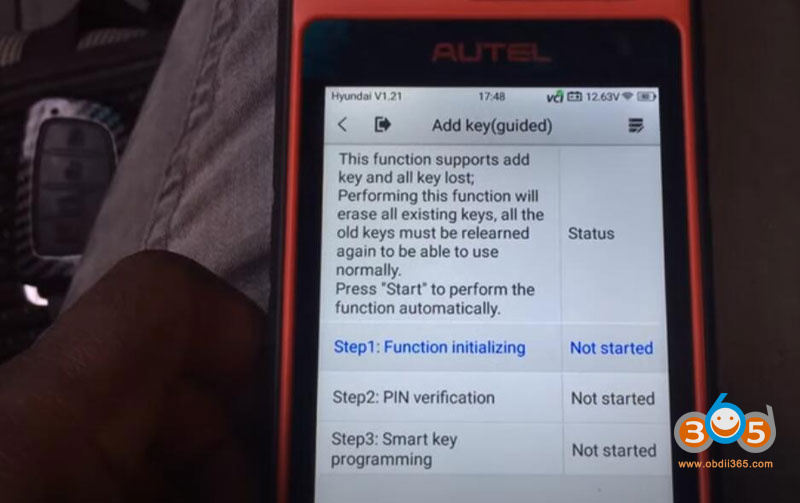 Autel Km100 Hyundai Elantra 2017 Pin Code 12