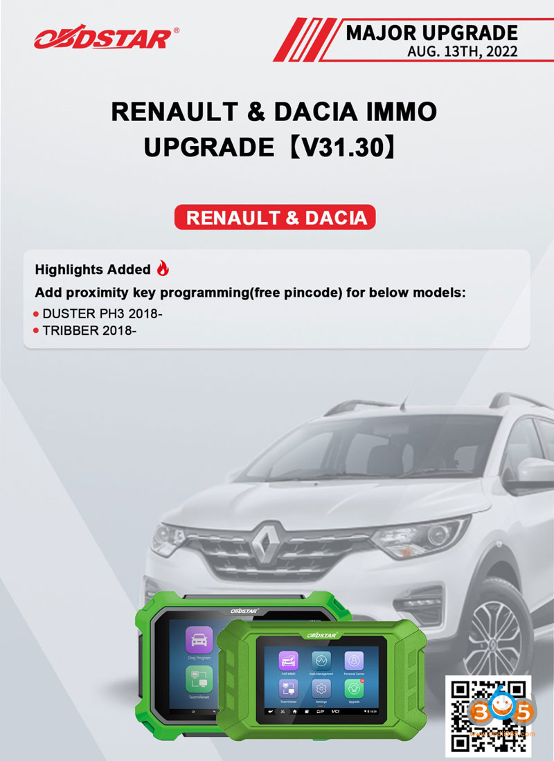 Obdstar Renault Update