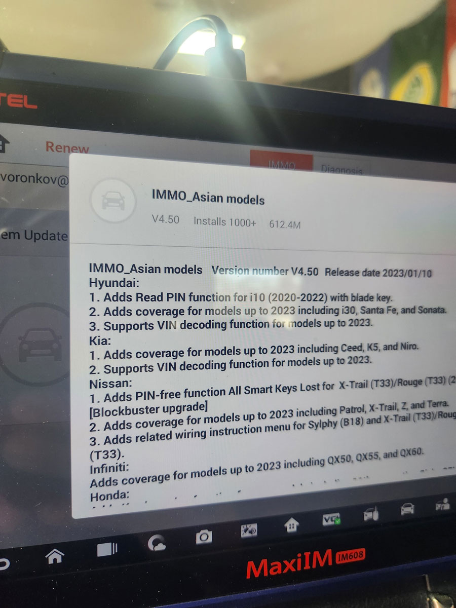 Autel Im608 Hyundai New Update