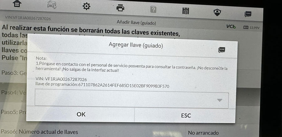 Autel Im608 Renault Clio 5 Ask For Password