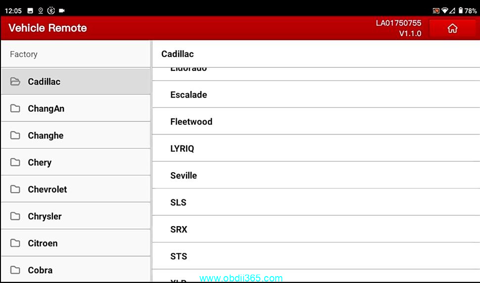 Caddilac Sls Launch Key Programmer 6