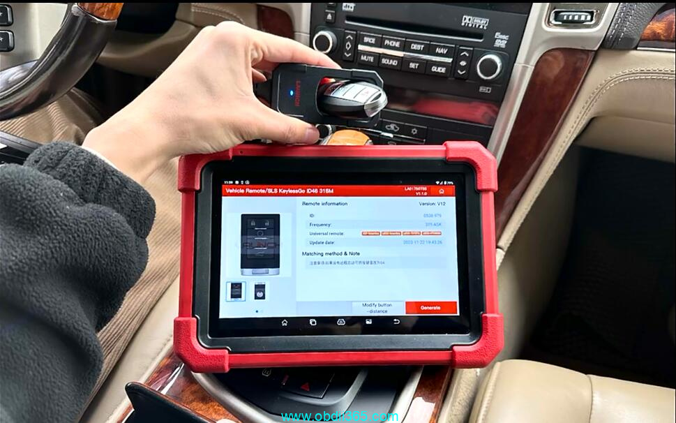Caddilac Sls Launch Key Programmer 9