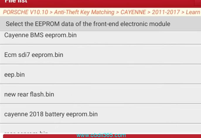 Launch X431 IMMO Plus Add Poersche Cayenne 2011 2017 Key 13