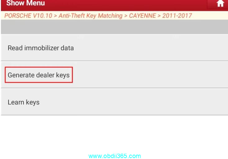 Launch X431 IMMO Plus Add Poersche Cayenne 2011 2017 Key 6