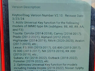 Autel Km100 Adds Toyota Universal Key 1