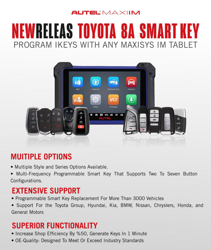 Autel MaxiIM Update: Toyota 8A Smart Key | Car Key Programmer Blog