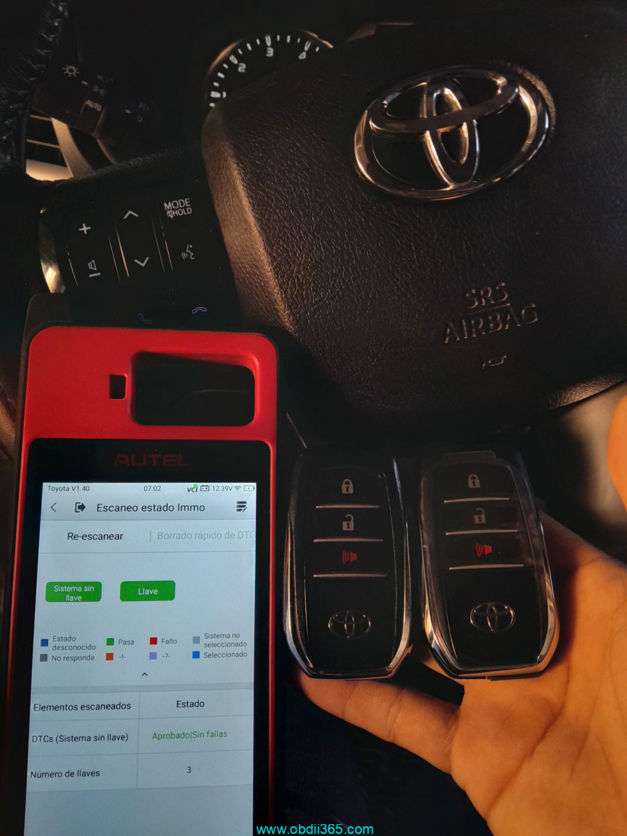 Autel Km100 2023 Toyota Hilux 2