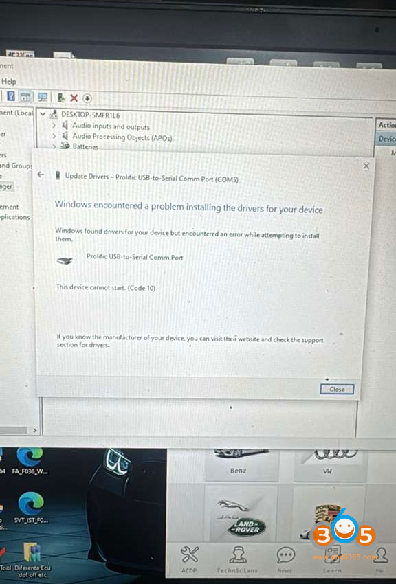 Yanhua Acdp Device Cannot Be Found On Pc 1