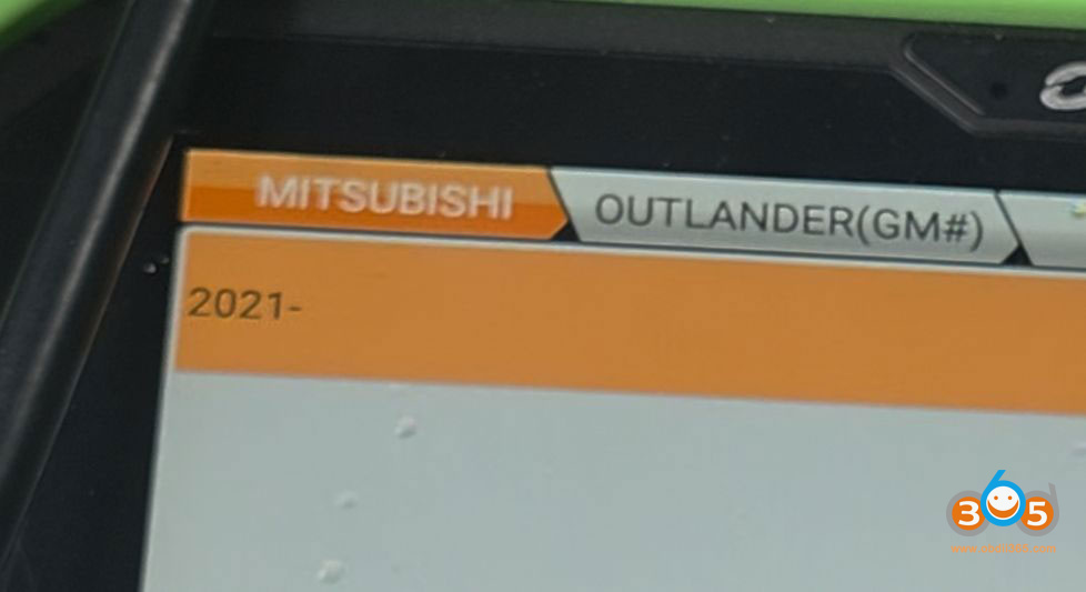 OBDSTAR G3 Program 2025 Mitsubishi Outlander All Keys Lost 4