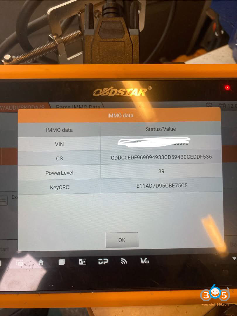 Skoda Octavia 2015 MQB AKL With OBDSTAR G3 2