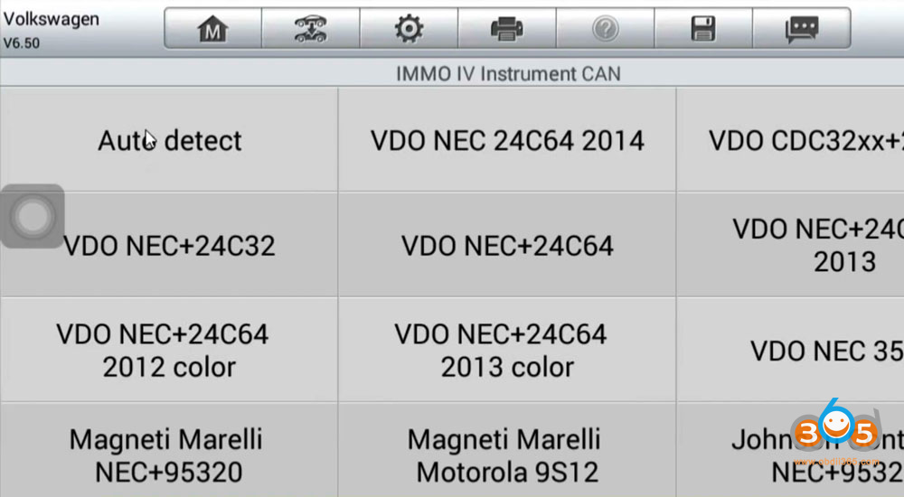 Autel Im508 Read PCR21 Ecu Cs Pin 14