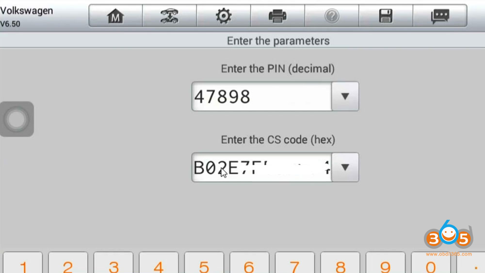 Autel Im508 Read PCR21 Ecu Cs Pin 18