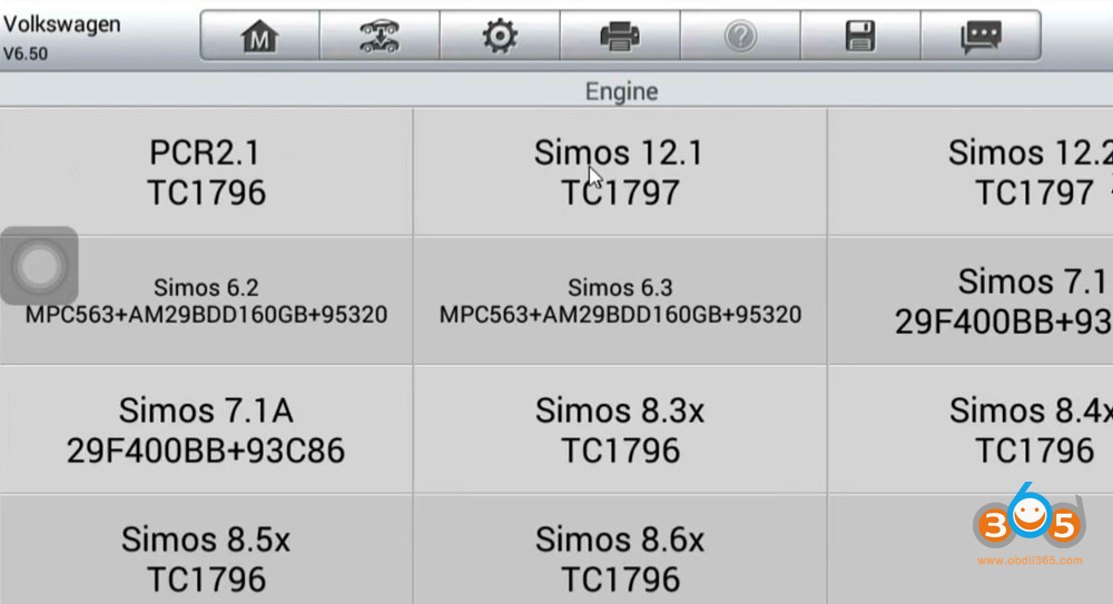 Autel Im508 Read PCR21 Ecu Cs Pin 6