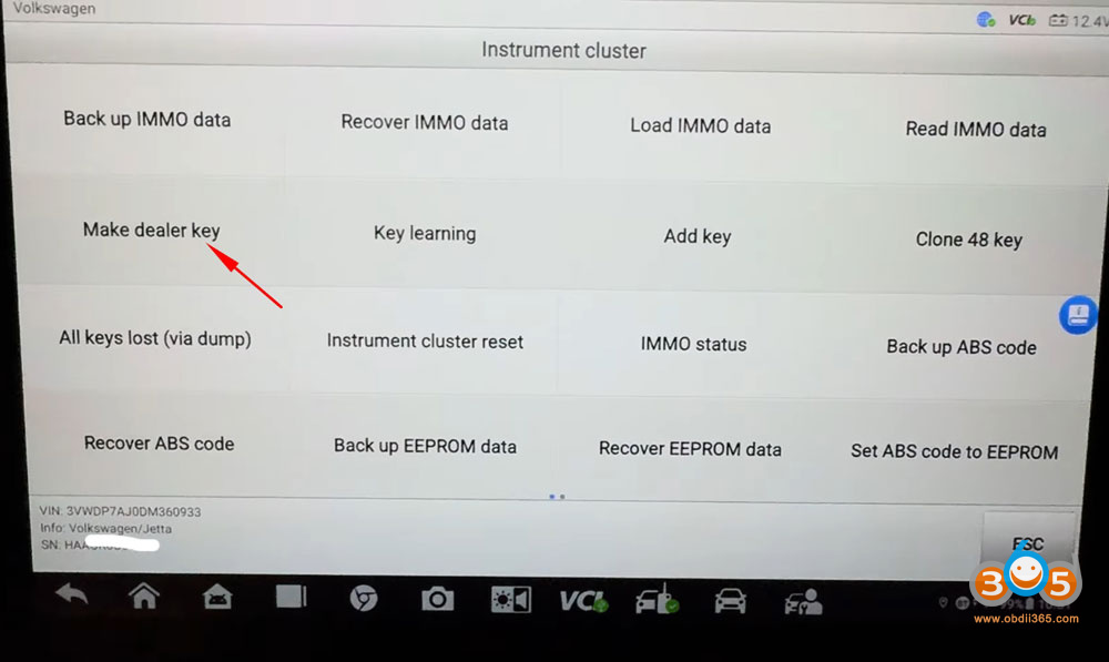 Autel Im608 2013 Jetta Akl With Godiag 16