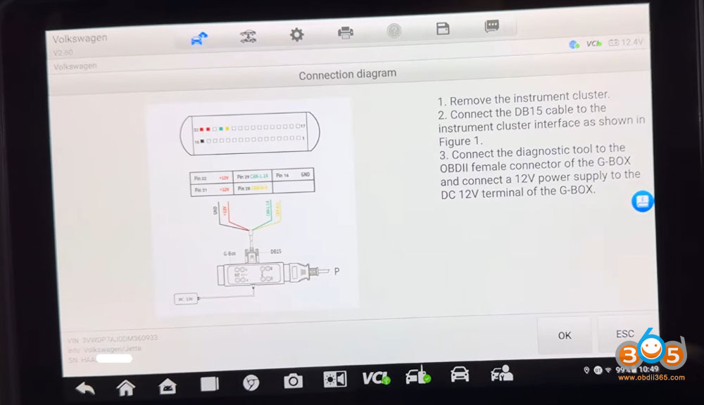Autel Im608 2013 Jetta Akl With Godiag 8