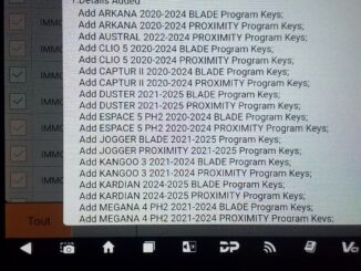 Obdstar Renault 2022 2024 Update