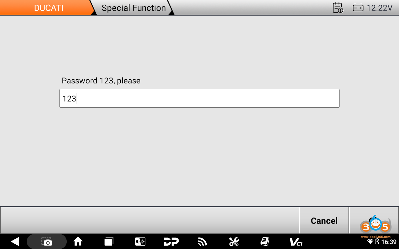 OBDSTAR Ducati Pin Reset 10
