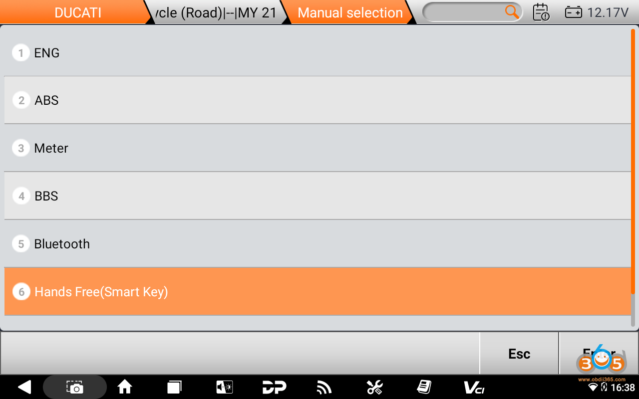 OBDSTAR Ducati Pin Reset 6