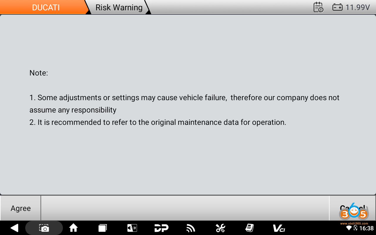 OBDSTAR Ducati Pin Reset 9