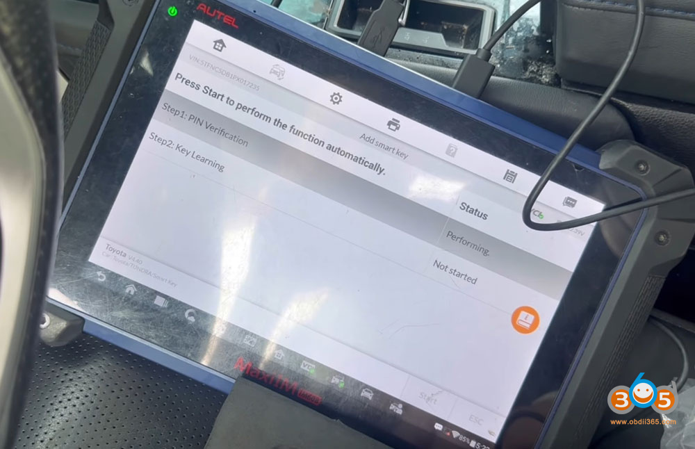 Autel Im608 2022 2025 Toyota Tundra Akl 11