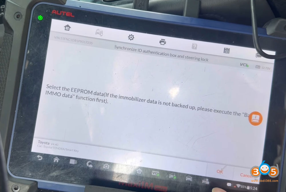 Autel Im608 2022 2025 Toyota Tundra Akl 16
