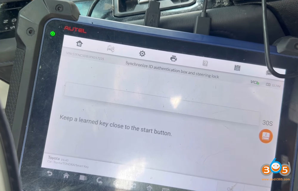 Autel Im608 2022 2025 Toyota Tundra Akl 17