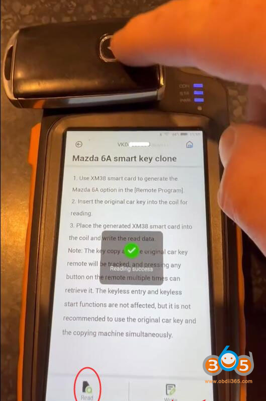 Xhorse Clone Mazda Cx30 2020 Smart Key 6