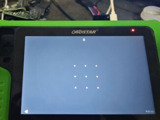 Obdstar G3 Forget Lock Screen Password 1