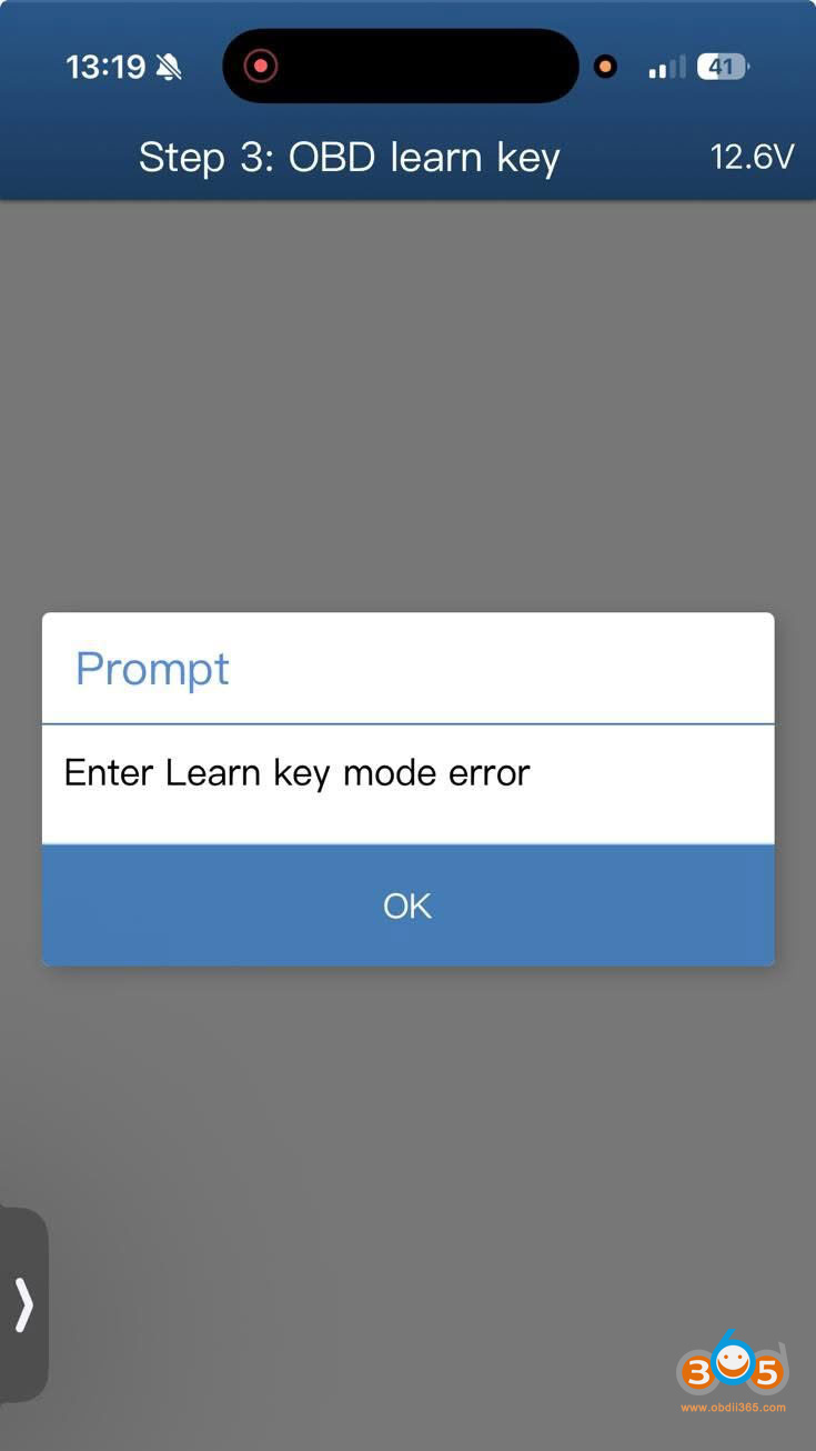Yanhua Acdp Mwb49 5c Learn Key Error 2