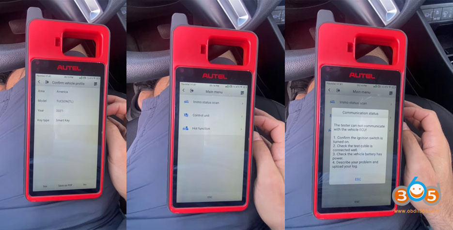 Autel Km100 2025 Hyundai Tuscon Key 2
