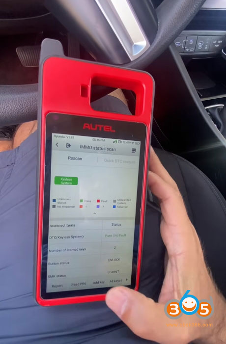 Autel Km100 2025 Hyundai Tuscon Key 4