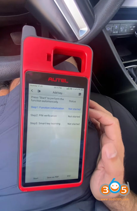 Autel Km100 2025 Hyundai Tuscon Key 5