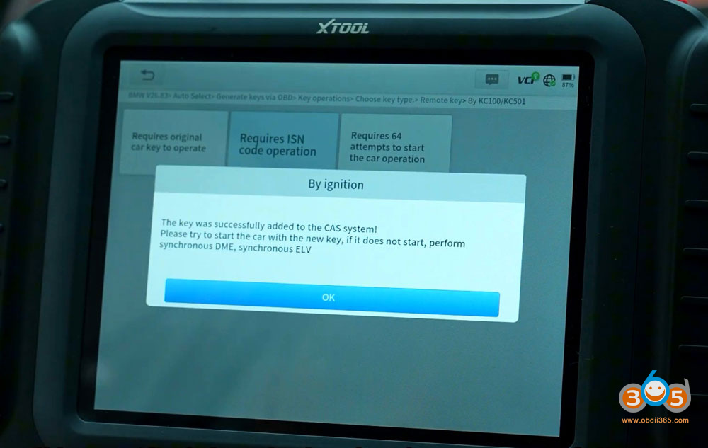Xtool Program Bmw Csa3 Akl With Kc501 13