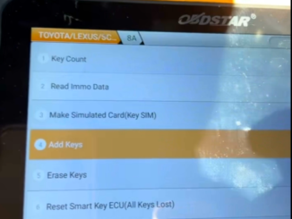 Obdstar G3 Add Key 2024 Toyota Tacoma 3